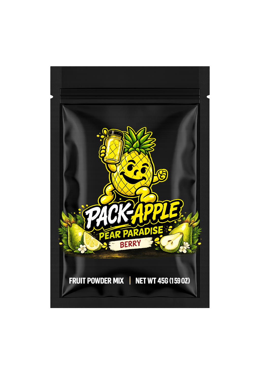 Pack-Apple Pear Paradise fruit powder mix pack