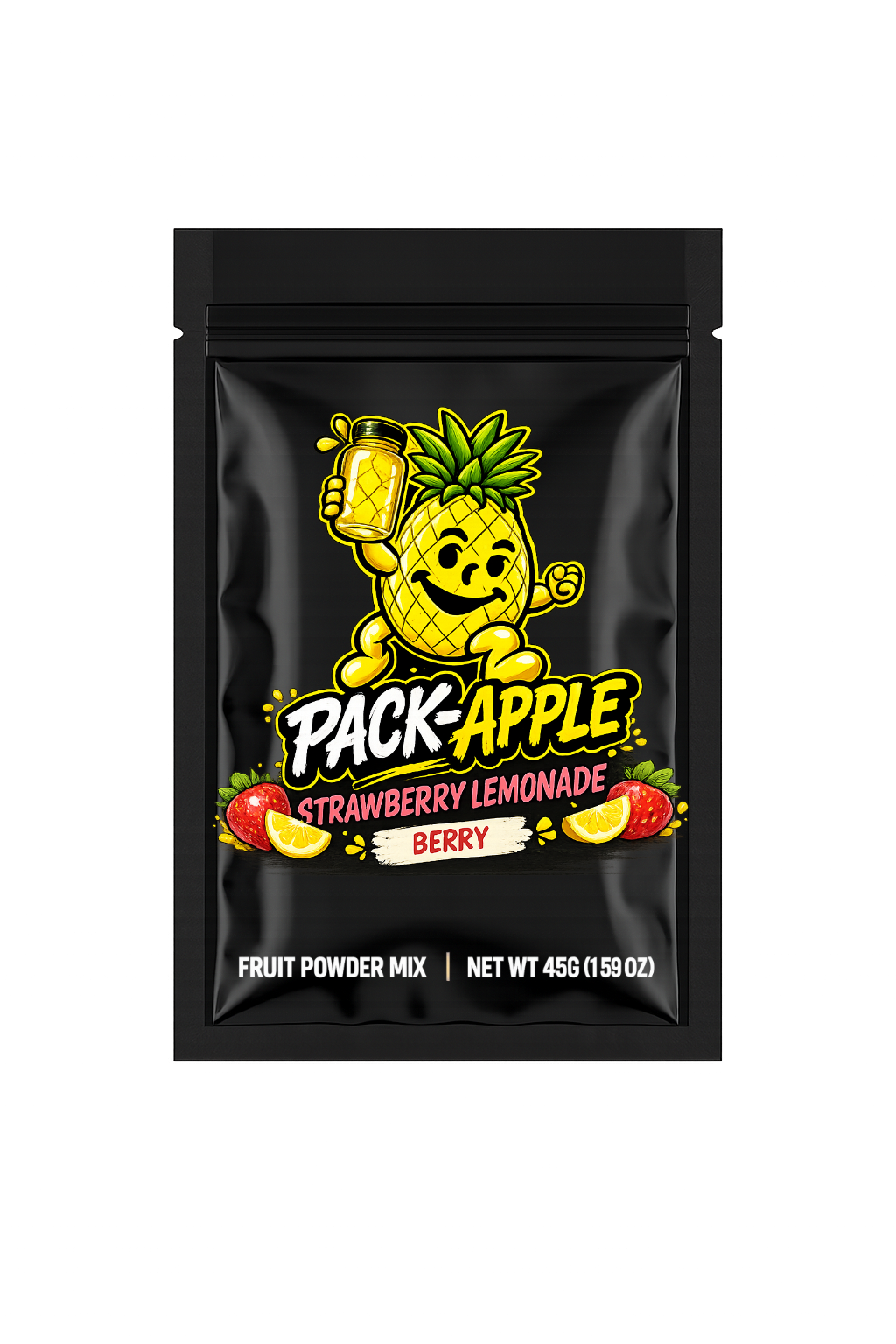 Pack-Apple Strawberry Lemonade fruit powder mix pack