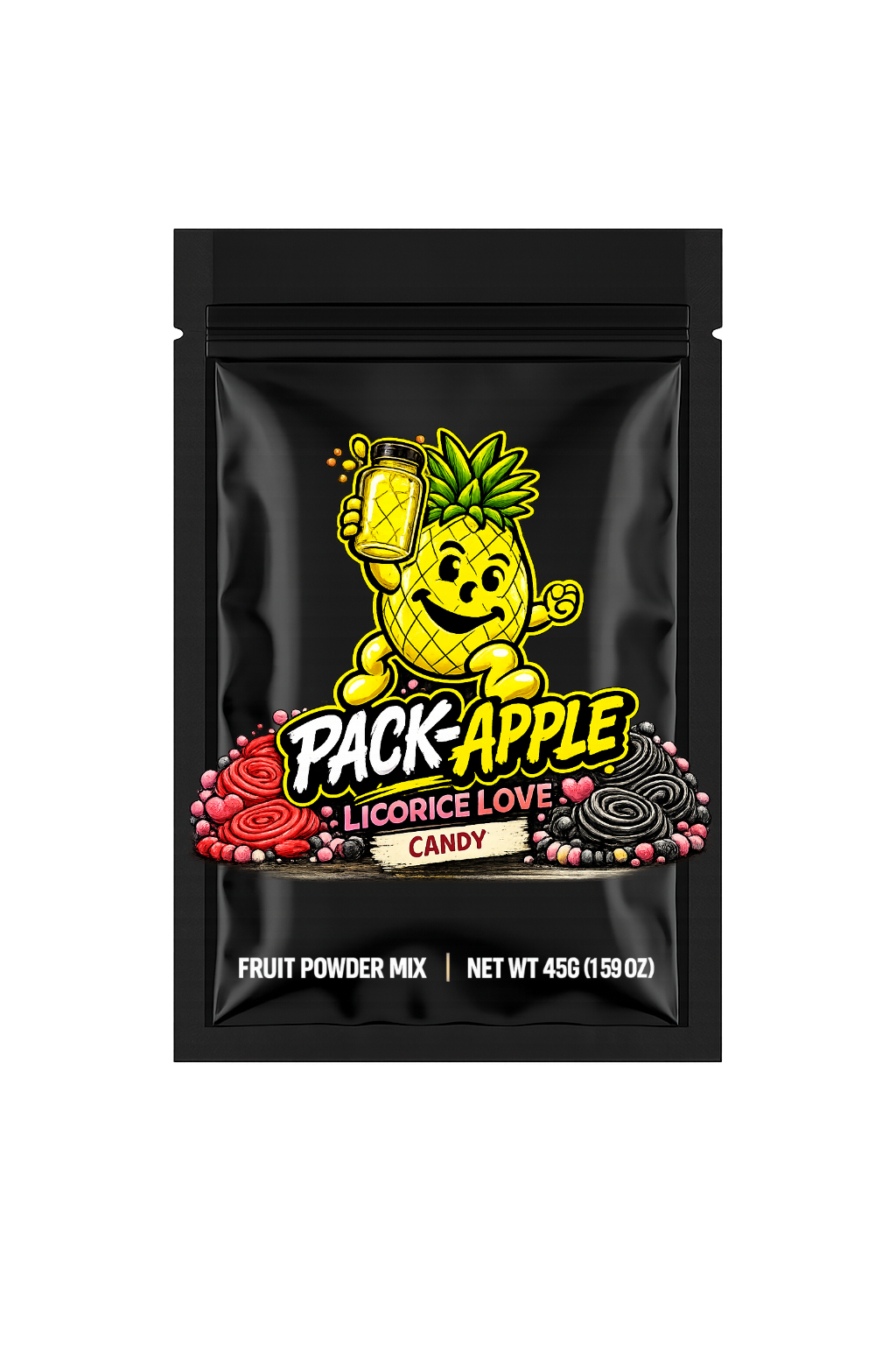 Pack-Apple Licorice Love fruit powder mix pack