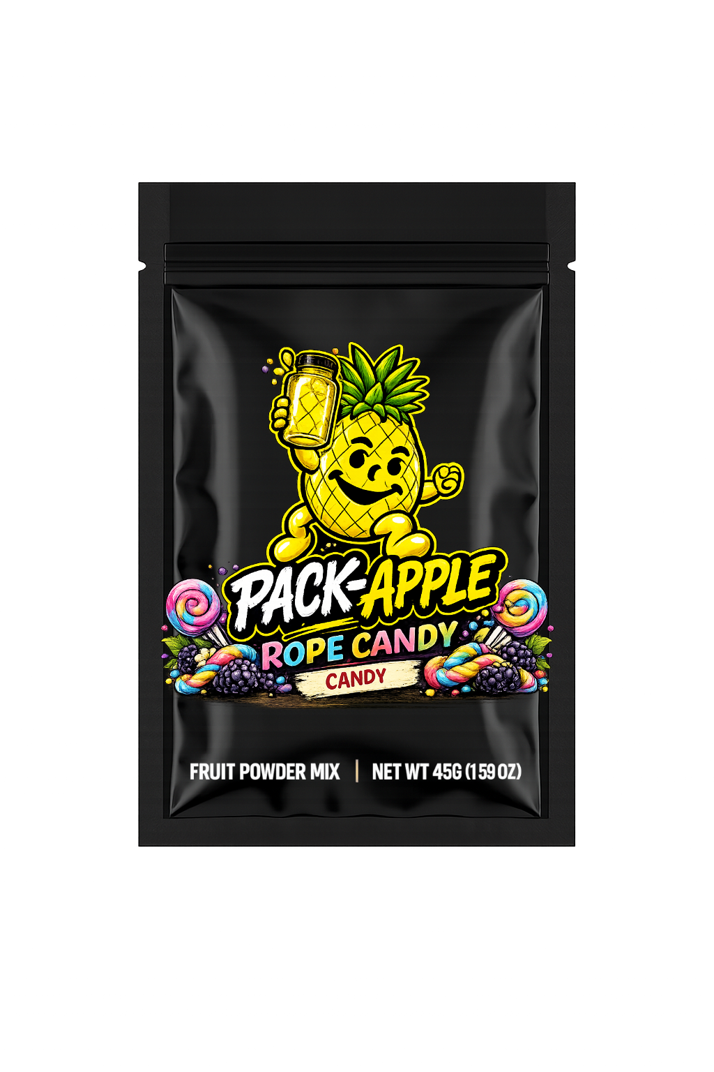 Pack-Apple Rope Candy fruit powder mix pack