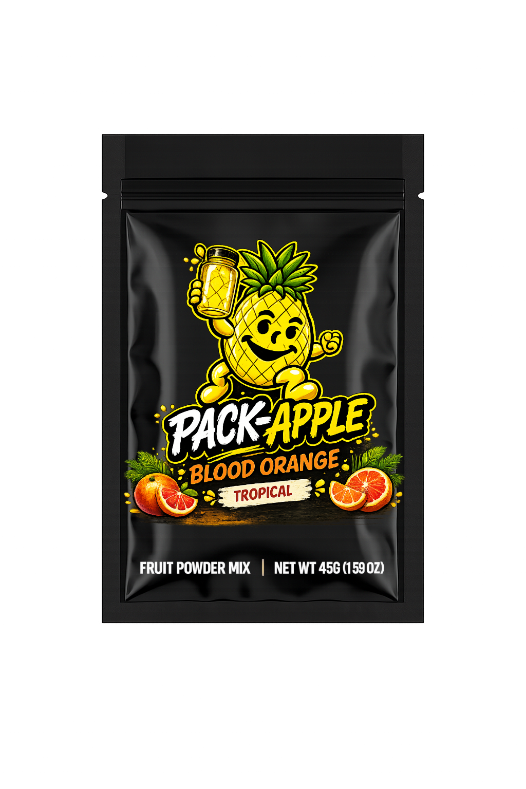 Pack-Apple Blood Orange fruit powder mix pack